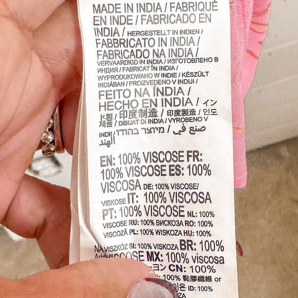 Billabong Crush On You Pink Floral Crinkle Mini Dress EUC Small - Picture 8 of 12